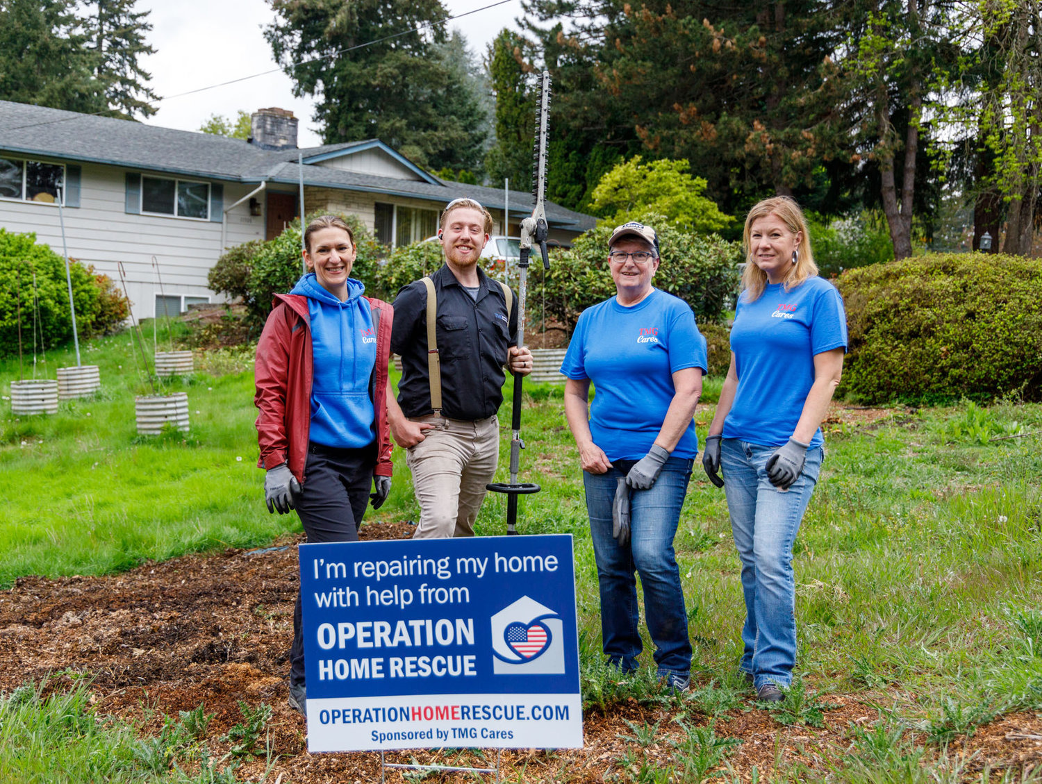 COURTESY photo
TMG Cares assists 
veterans who live in Clark County with home maintenance or repair needs through its program titled Operation Home Rescue.
